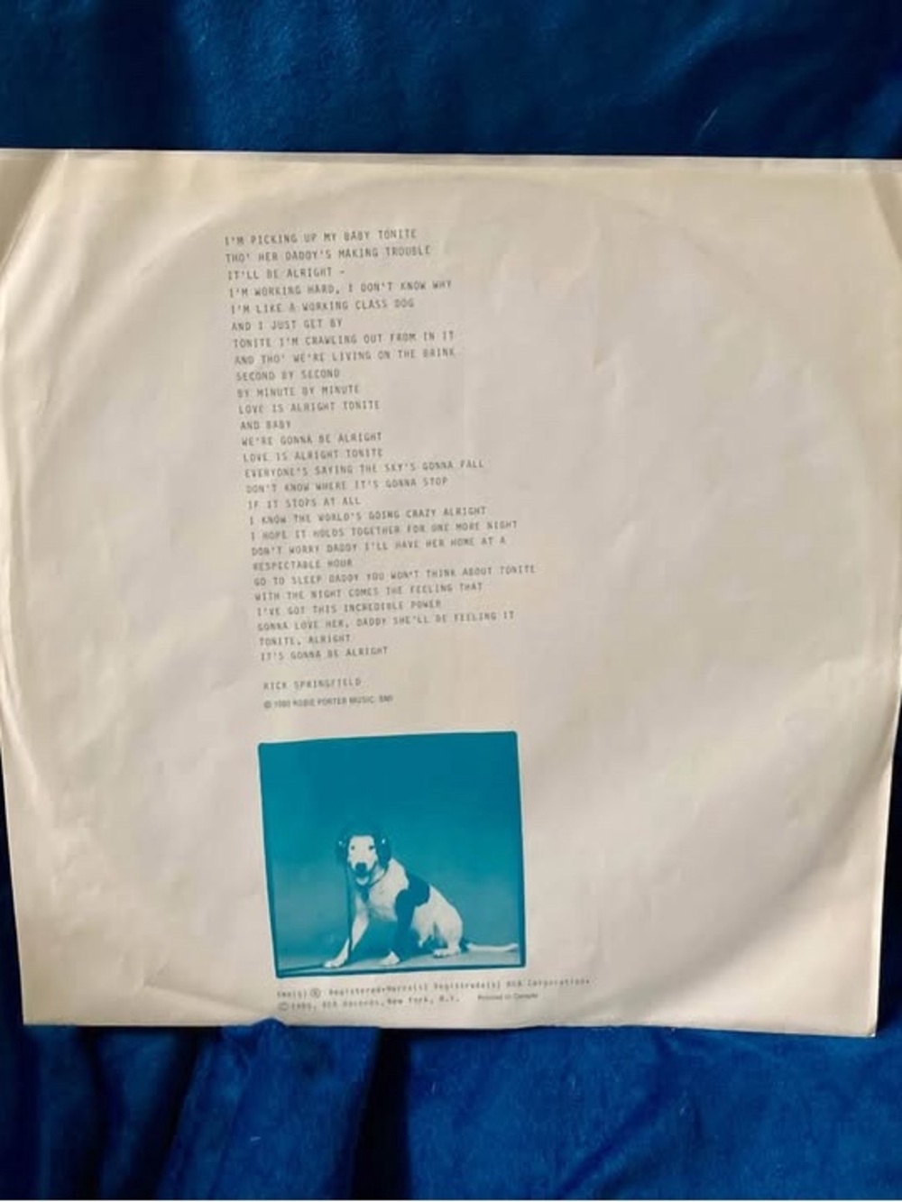 Working Class Dog - Vinyl LP - Rick Springfield - Picture 4 of 6